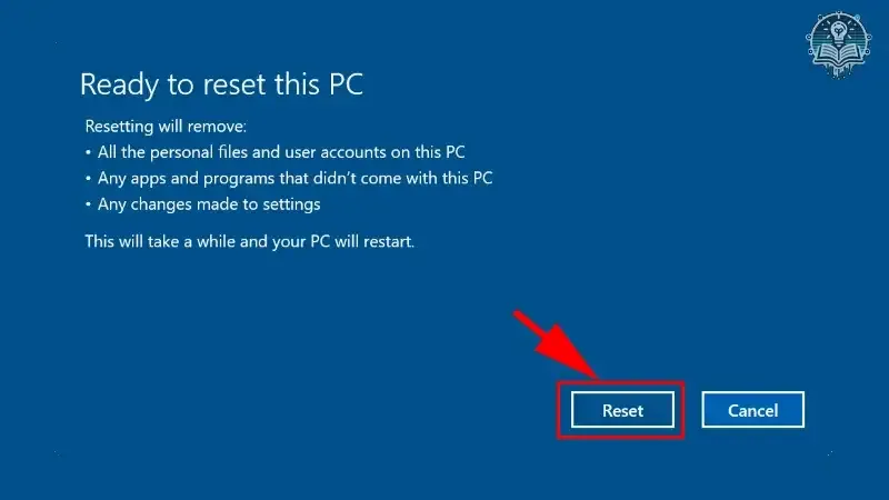 Các bước chuẩn bị trước khi reset máy tính 3