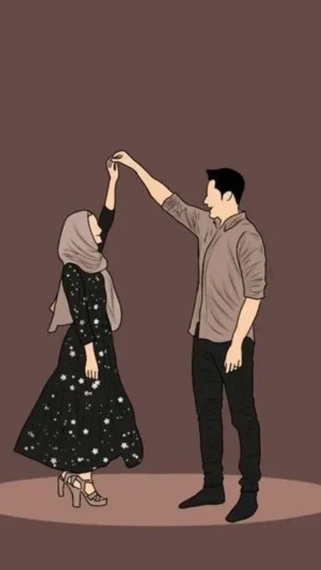 Hình ảnh cặp đôi yêu nhau cute anime dễ thương và lãng mạn