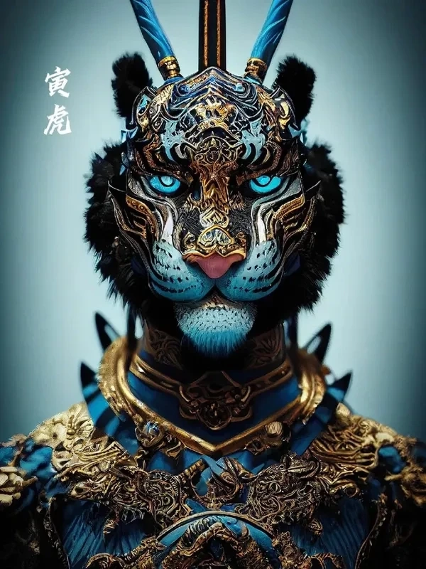 Avatar hình con hổ phù hợp làm ảnh đại diện với thiết kế sinh động