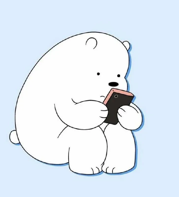 Hình ảnh gấu trắng cute mang lại cảm giác dễ thương và gần gũi