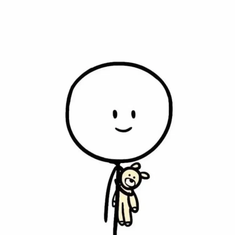 Hình vẽ người que cute với nét vẽ dễ thương và sinh động