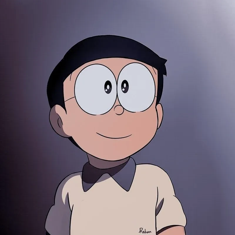 Hình Nobita và Shizuka cute với tình bạn thân thiết dễ thương
