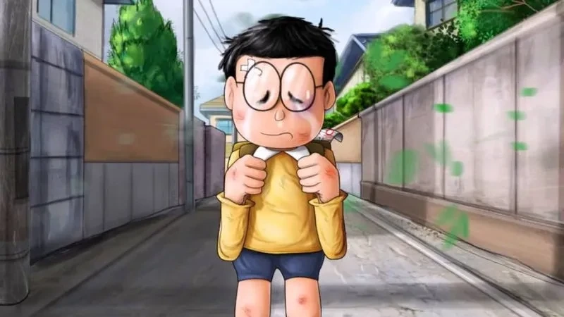 Hình ảnh Doraemon và Nobita cute tạo cảm giác gần gũi, đáng yêu