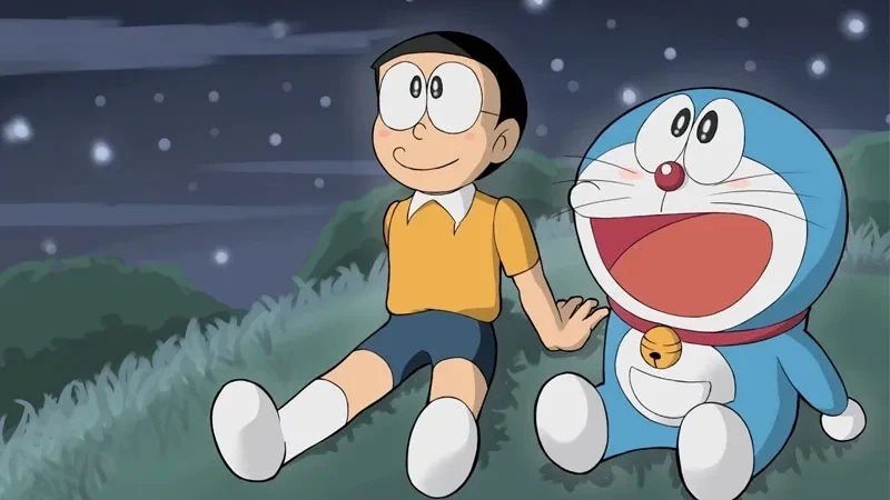 Nobita ngầu anime với phong thái quyết đoán, tạo cảm giác ấn tượng