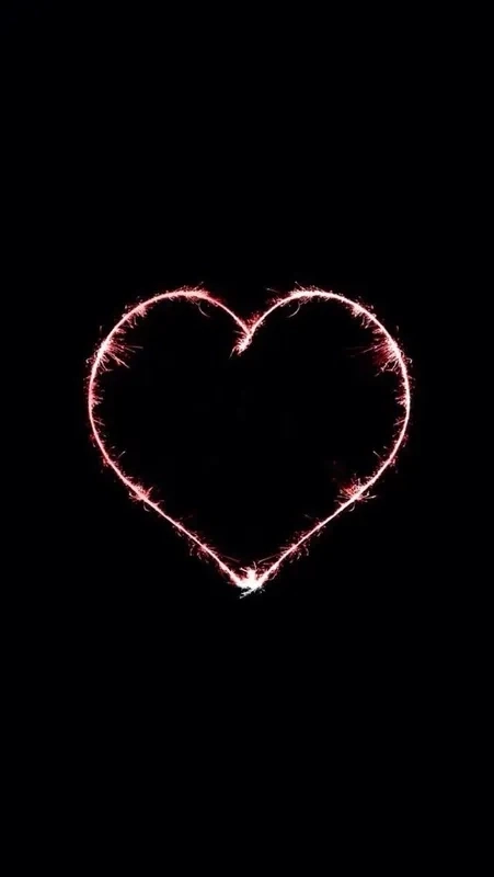 Hình nền màu đen có trái tim phù hợp làm hình nền thiết bị