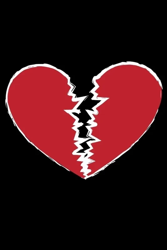 Hình đen trái tim với thiết kế nhẹ nhàng, phù hợp cho mọi tâm trạng