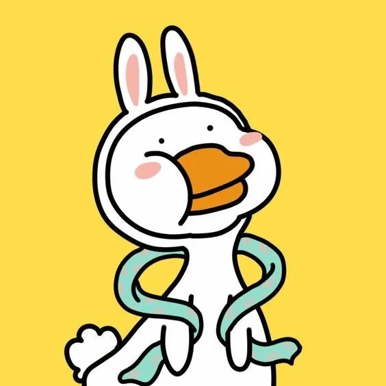 Hoạt hình một con vịt dễ thương tạo điểm nhấn đáng yêu cho người nhìn