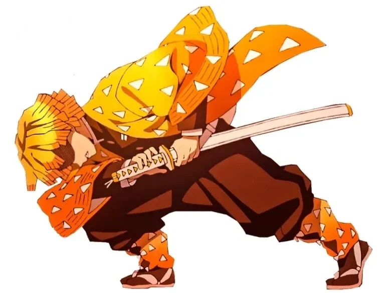 Ảnh Kimetsu Yaiba Zenitsu ngầu thể hiện sức mạnh và cá tính