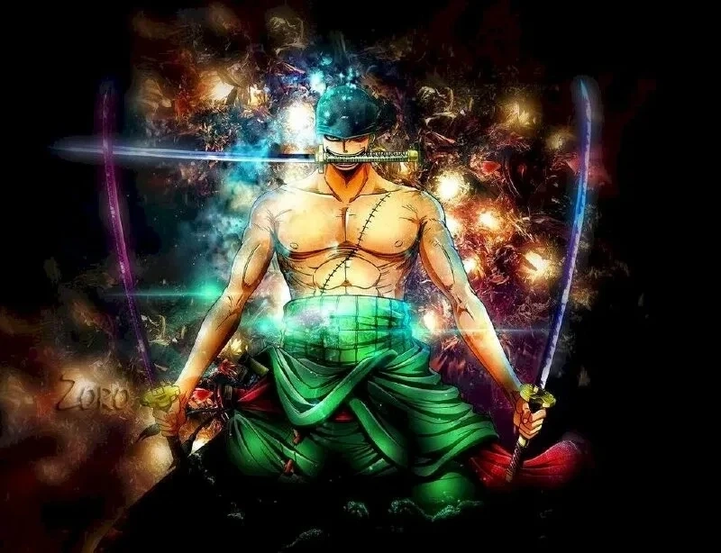 Ảnh nền Zoro 4K mang lại không gian màn hình sống động, ấn tượng