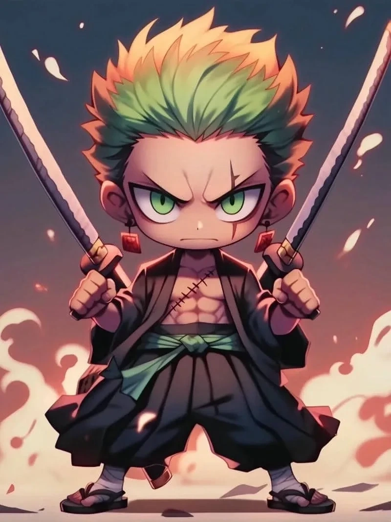 Hình nền Luffy và Zoro thể hiện tình bạn gắn kết và sức mạnh
