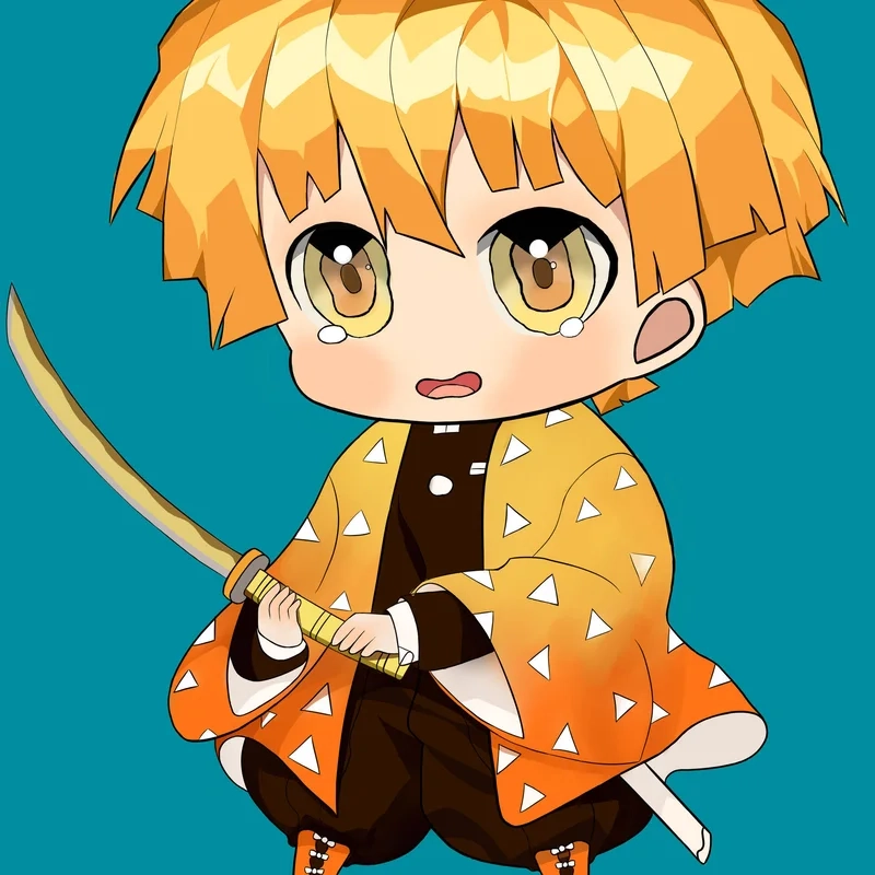 Dành tặng fan hình zenitsu chibi cute không đối thủ