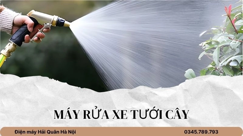 Lợi ích bất ngờ khi dùng máy rửa xe tưới cây