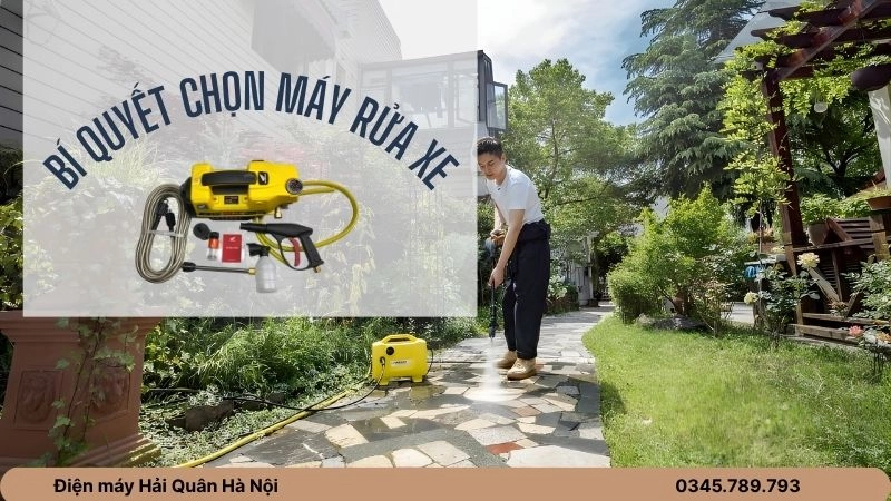 Bí quyết chọn máy rửa xe “thân thiện” với vườn