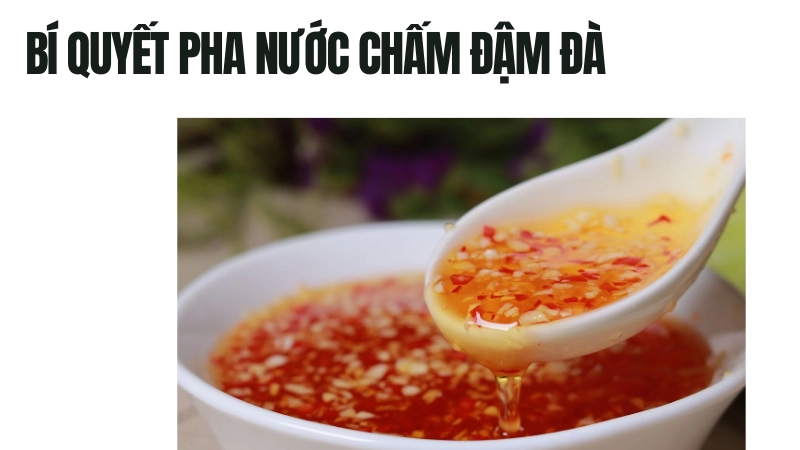 Cách pha nước chấm ngon 