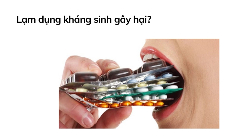 Lạm dụng kháng sinh gây hại gì?